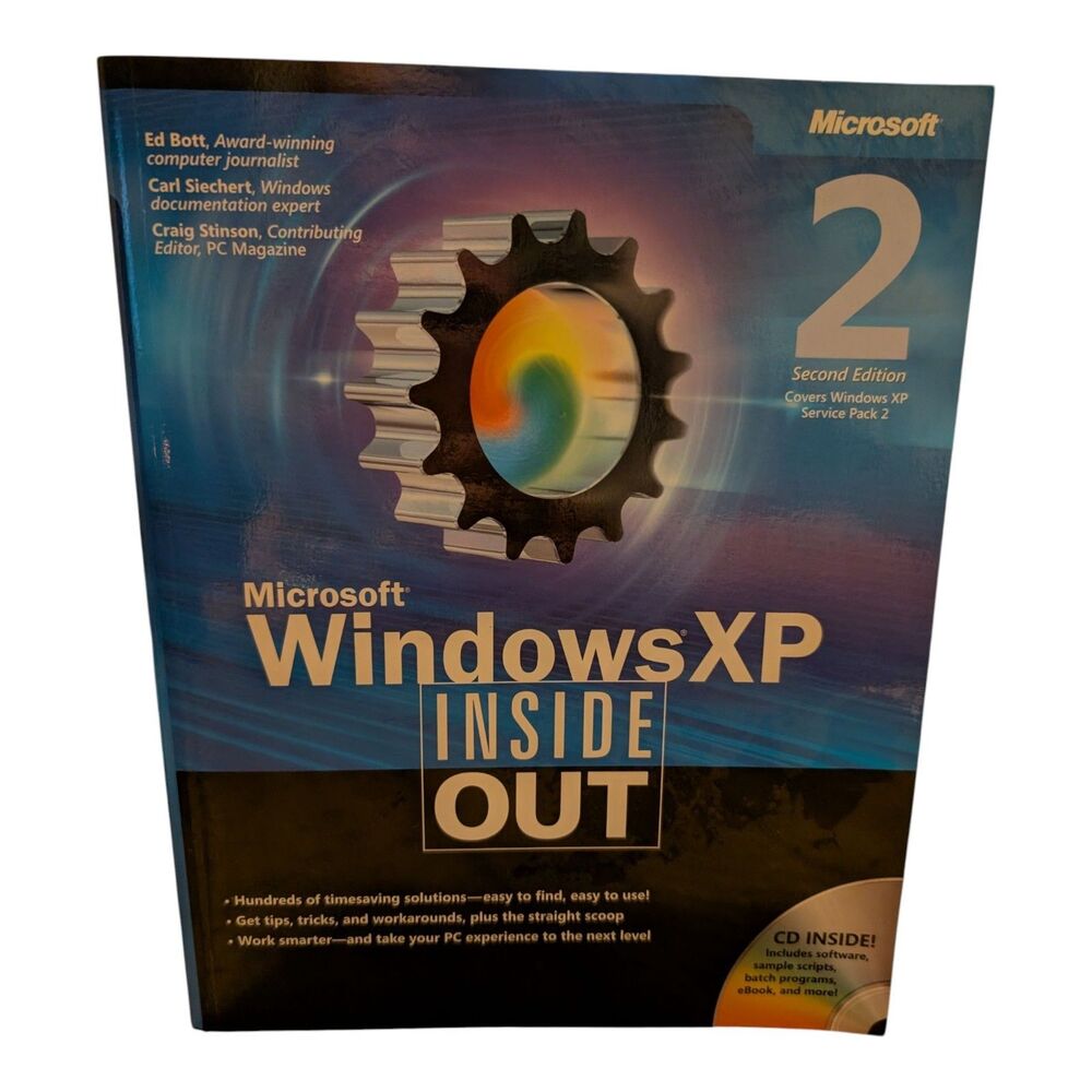 Vintage Microsoft® Windows XP Inside Out Sec Edition 2005 w/ CD-ROM New